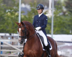 Kazuki Sado on Ludwig der Sonnenkonig at the 2019 CDI Waregem :: Photo © Astrid Appels