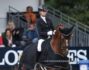 Eva Möller and So Unique at the 2019 World Young Horse Championships :: Photo © Astrid Appels