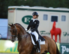 Marlies van Baalen and Ben Johnson at the 2020 CDI Hagen :: Photo © Astrid Appels