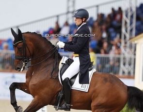 Finnish Henri Ruoste competing Kontestro DB at the 2021 European Dressage Championships in Hagen :: Photo © Astrid Appels