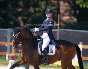 Annabella Pidgley and Dibert L at the international debut as a pair at the 2021 CDI Grote-Brogel in Belgium :: Photo © Astrid Appels