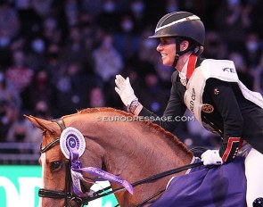 Charlotte Dujardin and Gio won the 2021 CDI-W London hosted at ExCel :: Photo © Astrid Appels