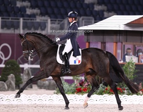 Morgan Barbançon and Sir Donnerhall II at the 2021 Olympics in Tokyo :: Photo © Astrid Appels