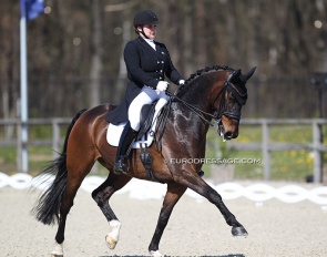 Juliette Piotrowski and Duke Rubin at the 2021 CDI Opglabbeek :: Photo © Astrid Appels