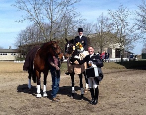 German dressage rider Jurgen van Damme competing at the CDN Zierow in 2013