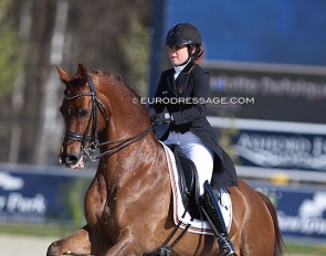 Charlotte Defalque and Botticelli are newcomers to the senior A-squad after personal best performances at the 2022 CDI Doha :: Photo © Astrid Appels