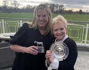 Louise Parkes (right) with Heike Holstein, who was named The Irish Field Dressage Rider of the Year for 2021.