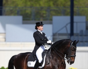 Britta Rasche-Merkte and Xerez at the 2018 Aachen Dressage Days CDI :: Photo © Astrid Appels