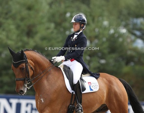 Lea Bonifay and Fantastique at the 2018 European Junior Riders Championships :: Photo © Astrid Appels