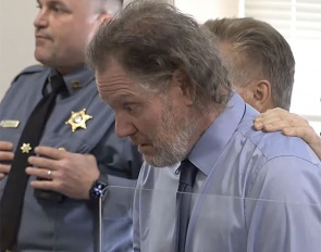 Michael Barisone right before hearing the not-guilty verdict in court on 14 April 2022