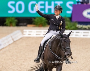 Isabell Werth and Weihegold at the 2022 World Cup Finals in Leipzig :: Photo © Dirk Caremans