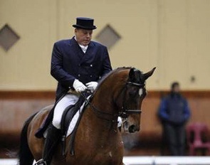 Michel Mouré on Sultan at the 2012 CDI Saumur :: Photo © Les Garennes