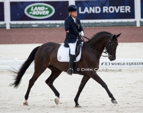 Steffen Zeibig and Feel Good at the 2014 World Equestrian Games :: Photo © Hippofoto