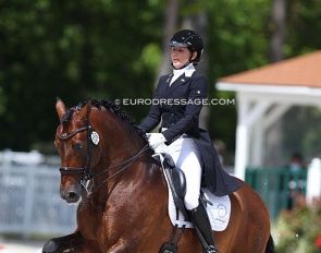 Irina Zakhrabekova and Armas Balago at the 2021 CDIO Compiegne in France :: Photo © Astrid Appels