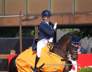 Jennifer Williams and Millione winning at the 2021 CDI Grote Brogel :: Photo © Astrid Appels