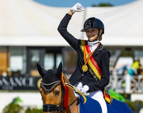Liezel Everars and FS Capelli De Niro are the 2022 Belgian Pony Champions :: Photo © Digishots
