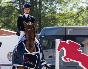 Juliane Brunkhorst and Aperol win the big tour at the 2022 CDI Redefin :: Photo © Stefan Lafrentz