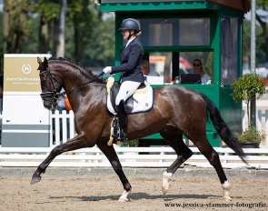 Melanie Klein and Floris Grey at the 2021 Bundeschampionate :: Photo © Jessica Stammer