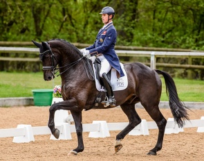 Carl Hester competing En Vogue at the 2021 CDI Wellington Heckfield :: Photos © Jess Tog