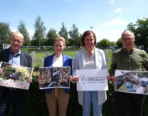 The three selected photographs in the running for the 2022 Silver Camera Award at the CHIO Aachen