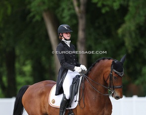 Ine Blommaert  on Joy Forever at the 2022 CDIO Compiegne :: Photo © Astrid Appels