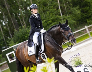 Dinja van Liere and Hermes win the big tour at the 2022 CDI Exloo :: Photo © Digishots