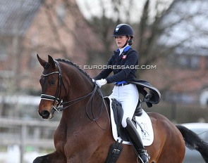 Sophia Ludvigsen and Blue Hors Elliott at the 2022 CDI Opglabbeek :: Photo © Astrid Appels