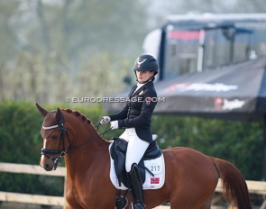 Mira Antonsen Hjelle on Filur af Gronagergard at the 2022 CDI Sint-Truiden :: Photo © Astrid Appels