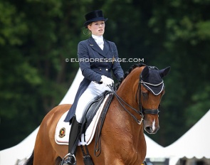 Alexa Fairchild and Timor at the 2013 European Young Riders Championships :: Photo © Astrid Appels