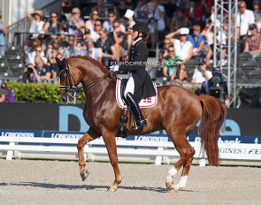 Cathrine Dufour and Atterupgaards Cassidy win the 2019 European Championships :: Photo © Astrid Appels
