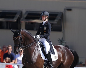 Ann-Kathrin Lindner and Sunfire at the 2020 European Under 25 Championships :: Photo © Astrid Appels