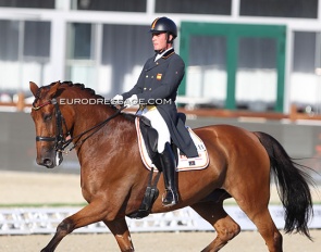 Adrian Roldán Narváez and Floyd at the 2021 European Under 25 Championships :: Photo © Astrid Appels