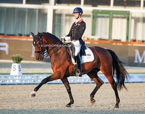 Lewis Carrier and Diego at the 2021 European Under 25 Championships :: Photo © Astrid Appels