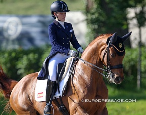 Natalia Bacariza Danguillecourt on Romantico at the 2021 CDIO-YR Hagen :: Photo © Astrid Appels