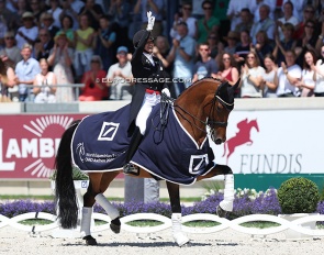 Cathrine Dufour and Vamos Amigos at the 2022 CDIO Aachen :: Photo © Astrid Appels