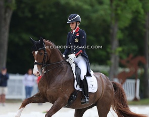 Charlotte Dujardin and Imhotep at their CDI debut in Compiegne :: Photo © Astrid Appels