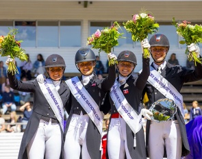 The Danish team took highest honour in the last leg of the 2022 FEI Nations Cup series in Falsterbo :: Photo © FEI