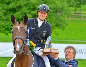 Frederic Wandres wins the Manfred & Hilde Swarovski Challenge Trophy at the 2022 CDI Fritzens :: Photo © Max Schreiner