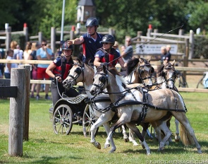 Mary Phelps with navigator Bram Chardon at the 2022 CAI Oirschot :: Photo © Astrid Appels