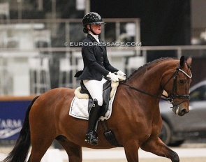 Sophie Evers on Beaumonde at the 2022 CDI Opglabbeek :: Photo © Astrid Appels