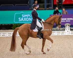 Patrik Kittel and Blue Hors Zepter at the 2022 World Cup Finals :: Photo © Dirk Caremans