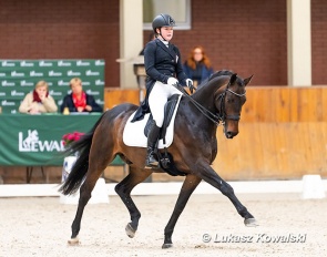 Aleksandra Błachno and Travenort”s Diabolo at the 2022 CDI Zakrzow :: Photo © Lukasz Kowalski