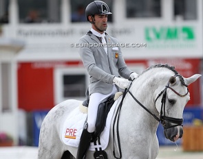 Alejandro Sanchez del Barco and Trapalo de Indalo at the 2021 World Young Horse Championships :: Photo © Astrid Appels