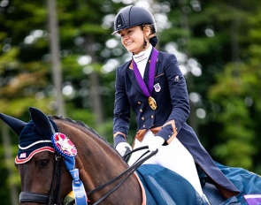 Erin Nichols and Handsome Rob AR at the 2022 North American Young Riders Championships :: Photo © KTB Creative Group