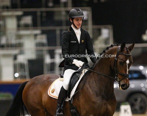 Max van Durme on Imke Niki VS at the 2022 CDI Opglabbeek :: Photo © Astrid Appels