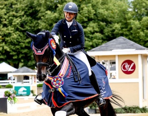 Quinn Iverson and Beckham win the U25 Championships at the 2022 Festival of Champions :: Photo © US Equestrian