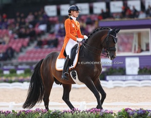 Dinja van Liere and Hermes at the 2022 World Championships Dressage in Herning :: Photo © Astrid Appels
