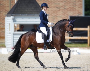 Tesse van Hemert and Million Dollar Girl at the 2021 CDI Grote Brogel :: Photo © Astrid Appels