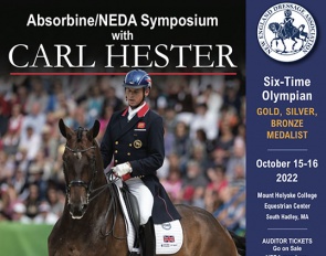 Carl Hester Symposium on 15 - 16 October 2022  at Mount Holyoke College in Massachusetts