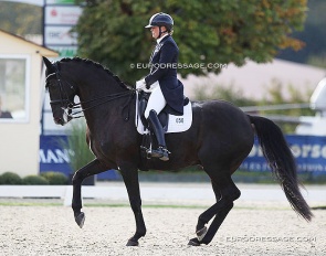 Lone Bang Larsen and Bakkely's Onandt at the 2020 CDI Hagen :: Photo © Astrid Appels